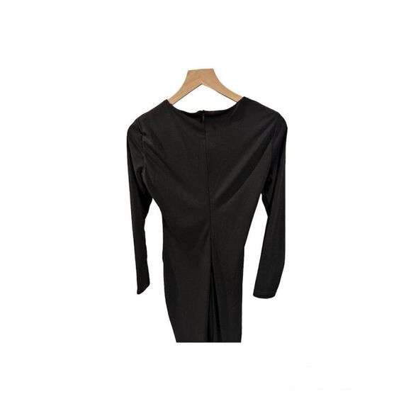 Zara NWOT Evening Semi Cut Out Ruched Size M Long Dress - Picture 5 of 6